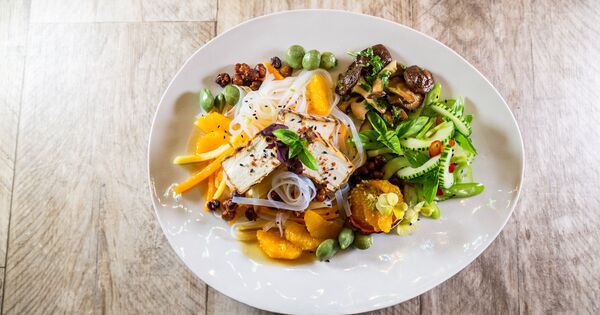 Gegrillter Tofu Mit Boule D Or Kurbissalat Foodlady 