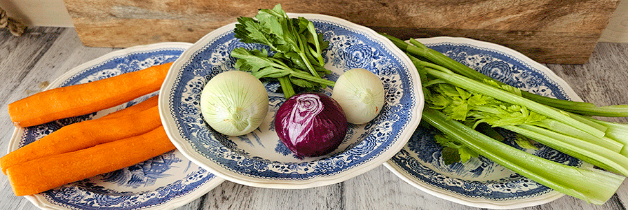 Gemüse für einen Suppentopf